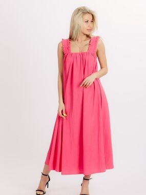 Pink Sleeveless Maxi Dress - Stylish Summer Dress